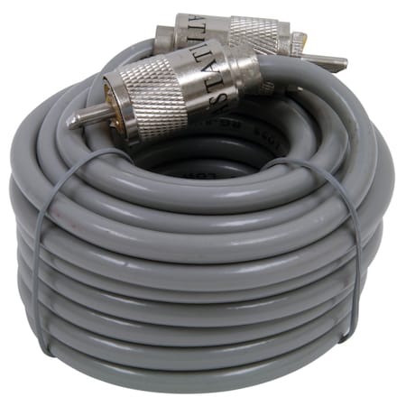 Astatic Coaxial Cable, w/PL259 Connector, 18ft. 46471180